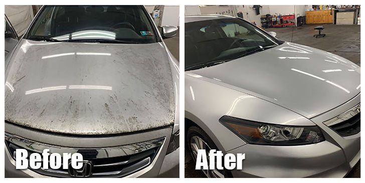 Paint correction before and after